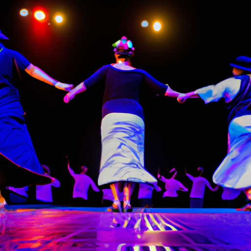 מופע מחול ישראלי מסורתי המתקיים במהלך אירוע תרבות