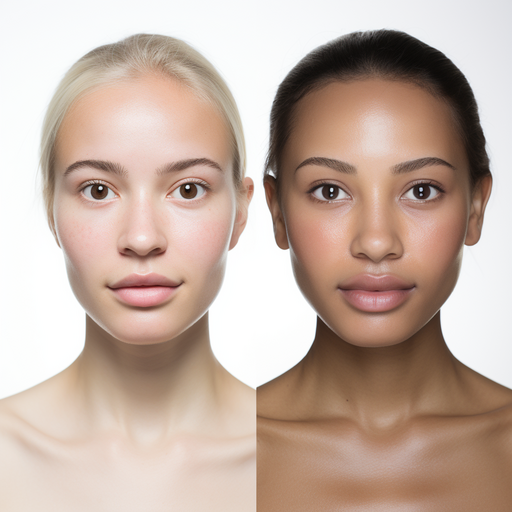 תמונת השוואה המציגה את התוצאות של ערכת טיפול Dermalosophy לעומת מוצרים אחרים להבהרת העור